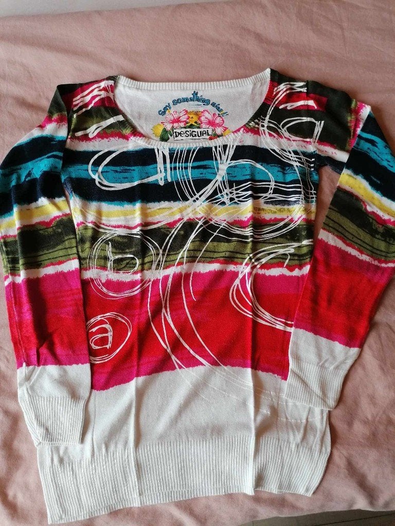 truitje Desigual, Kleding | Dames, Maat 38/40 (M), Meerkleurig, Ophalen of Verzenden, Zo goed als nieuw