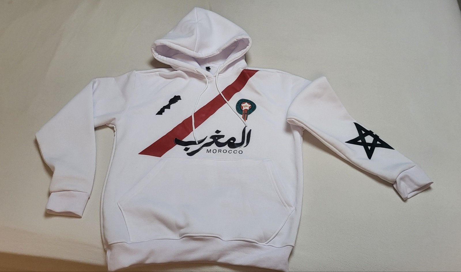 Hoodie met capuchon Marokko, Kleding | Heren, Ophalen of Verzenden