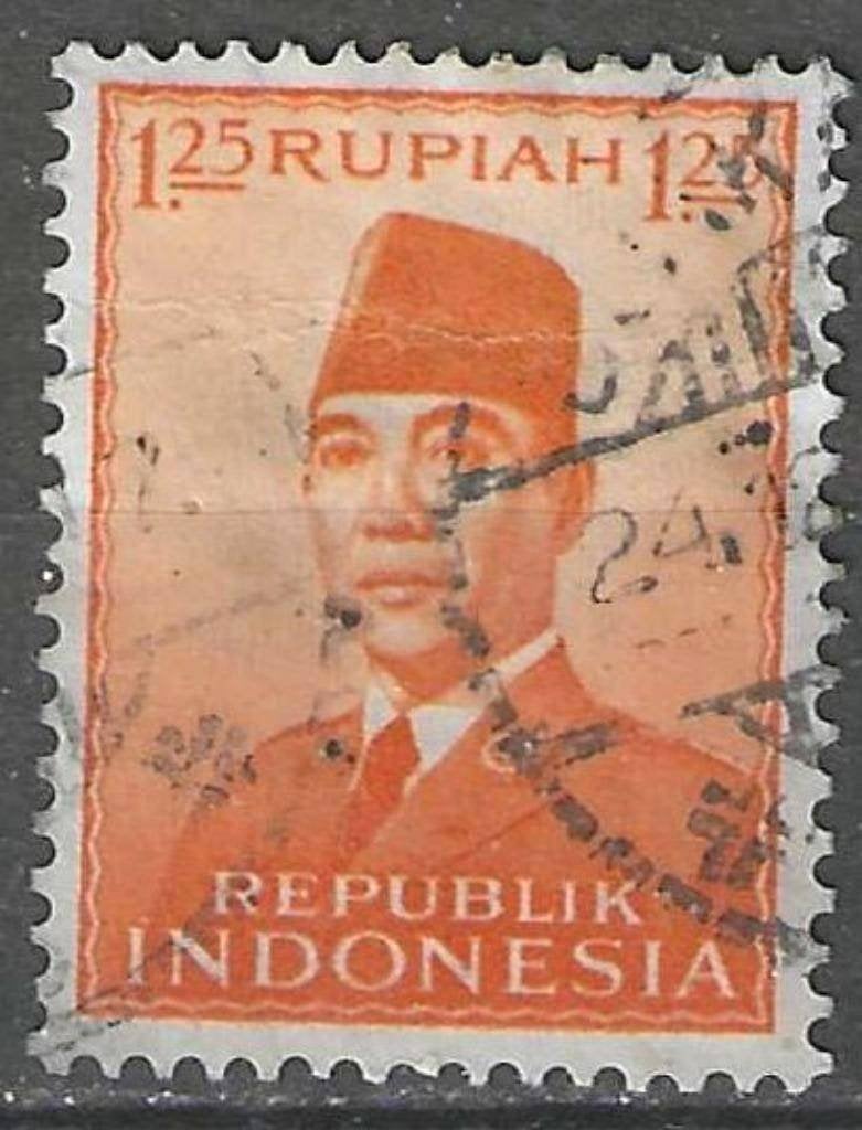 Indonesie 1953 - Yvert 63 - President Sukarno (ST), Verzenden, Gestempeld