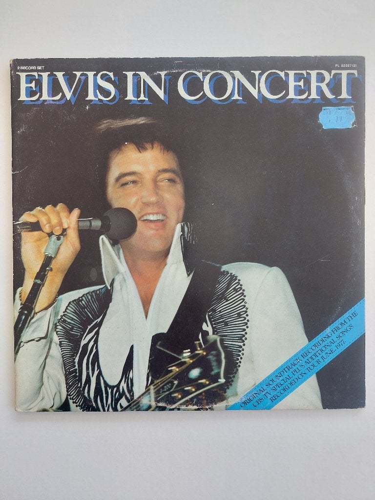 Elvis Presley - Elvis In Concert(1977-Dubbel Lp-Italie pers), LP, Dubbel-LP, Gebruikt, Ophalen of Verzenden