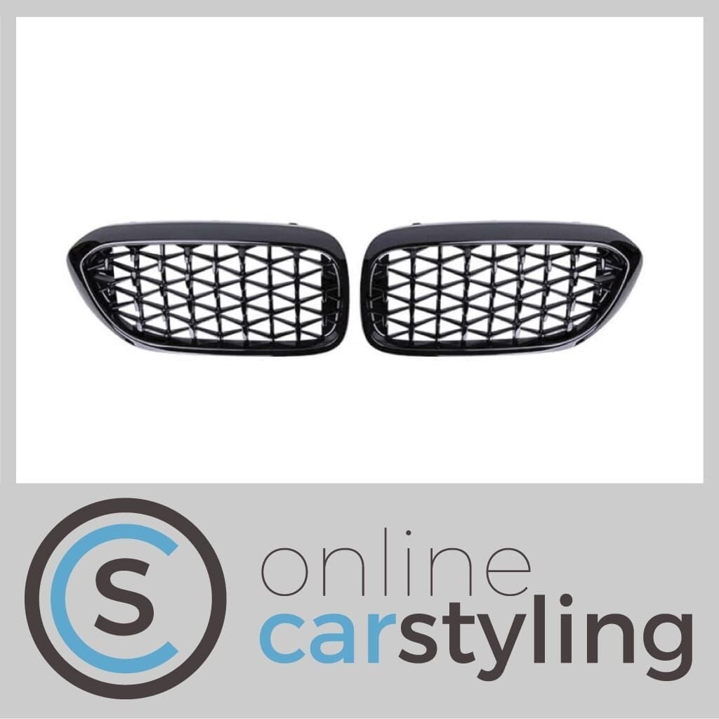 Grill Nieren BMW 5-Serie G30 / G31 Diamant Style Glossy Blac, -, -, Nieuw, Ophalen of Verzenden
