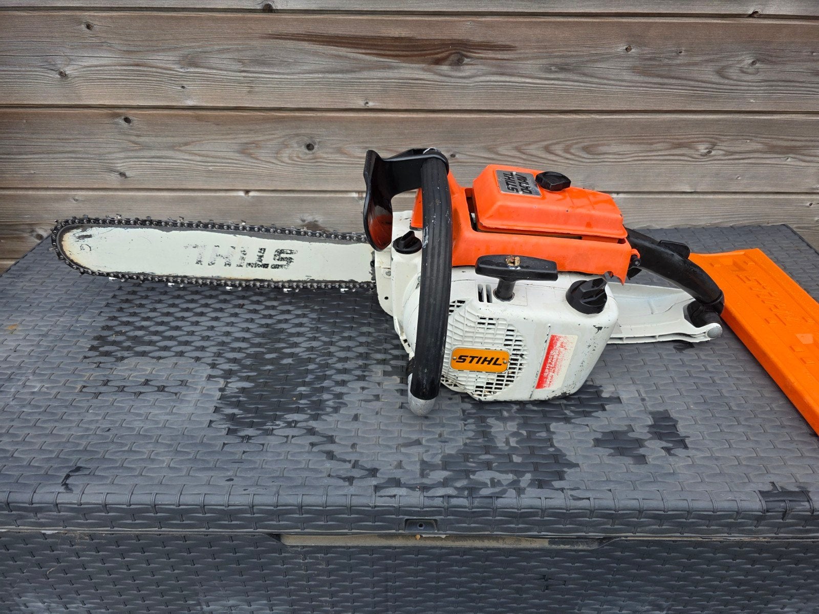 Stihl 041AV retro/oldtimer  kettingzaag, Tuin en Terras, Ophalen, Gebruikt, Overige soorten, Stihl