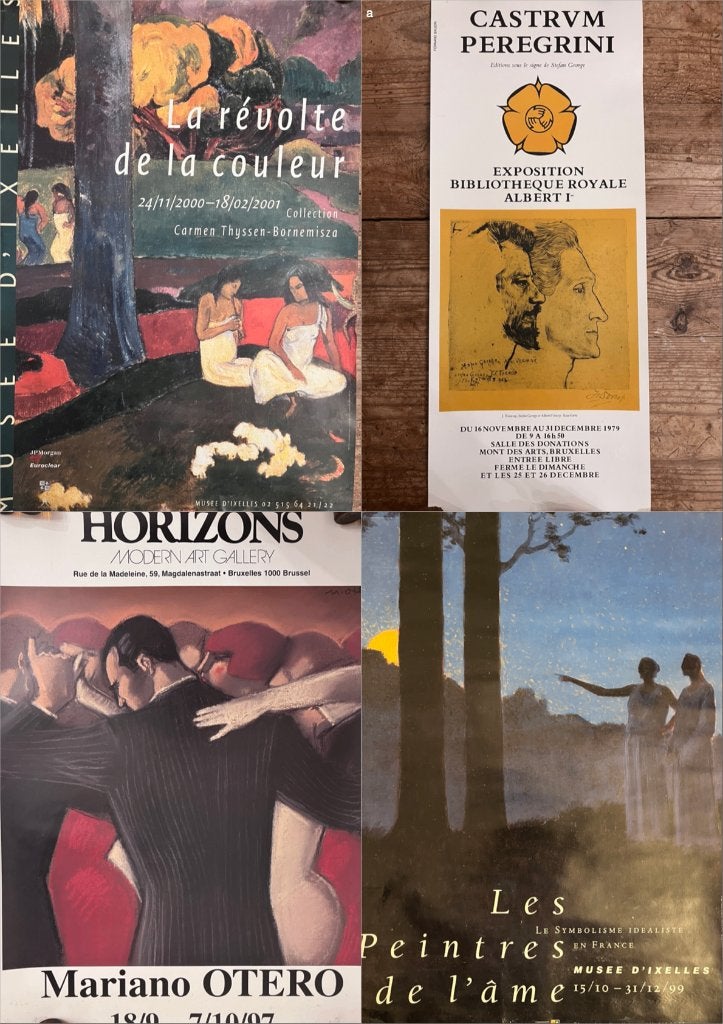 Lot 125 affiches d’art expo: Gauguin, Toorop, Rops, Fini, Original, Enlèvement, Autres sujets, Impression offset