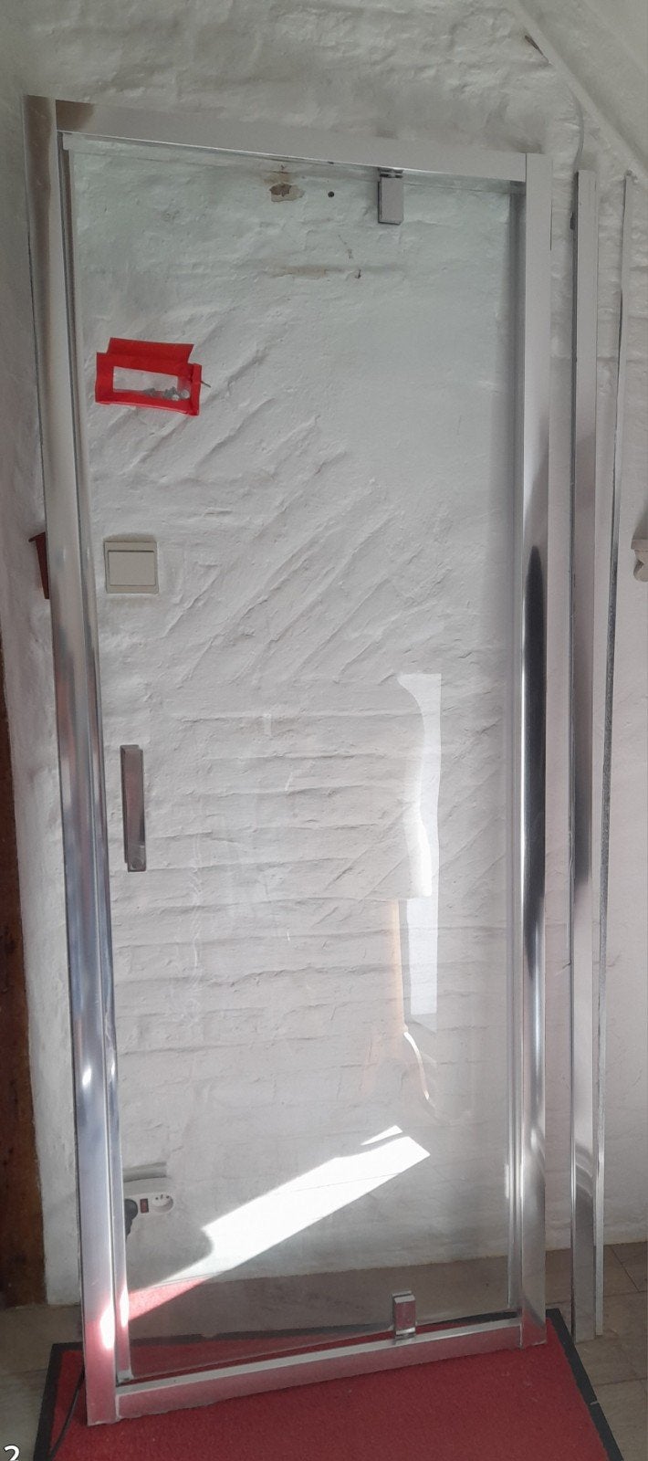 porte et cadre douche 200x80, Bricolage & Construction, 75 à 150 cm, Comme neuf, Enlèvement, Vitre comprise