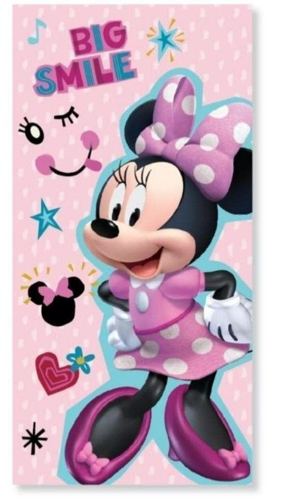 Minnie Mouse Badlaken Smile - Sneldrogend Strandlaken, Neuf, Enlèvement ou Envoi, Taille unique, Fille