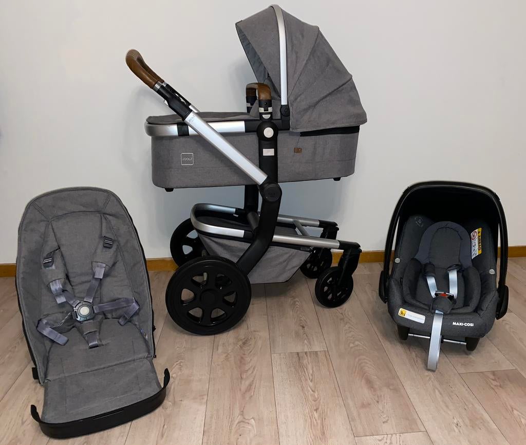 Joolz Day3 Radiant Grey 3 in 1 - COMPLEET, Kinderen en Baby's, Ophalen, Zo goed als nieuw, Maxi-Cosi