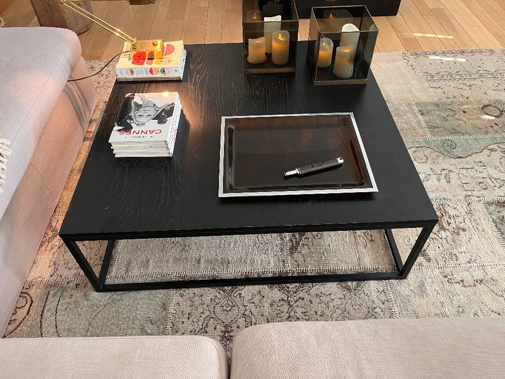 salon tafel, Ophalen, Zo goed als nieuw, Vierkant, Eikenhout