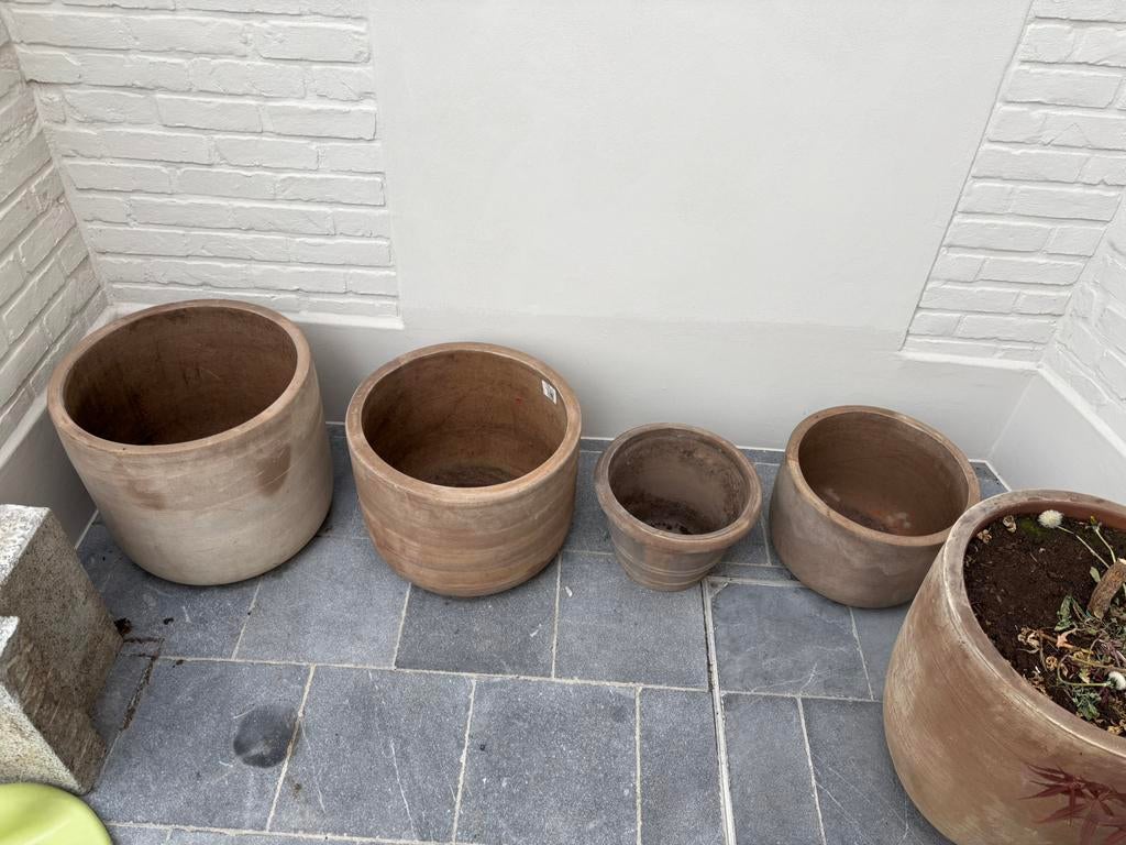 Set bloempotten de potterie, Ophalen, Zo goed als nieuw