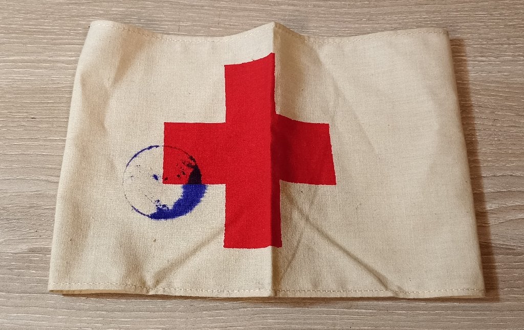 Brassard Croix-Rouge Original Médical ww2, Collections, Envoi, Armée de terre, Autres types