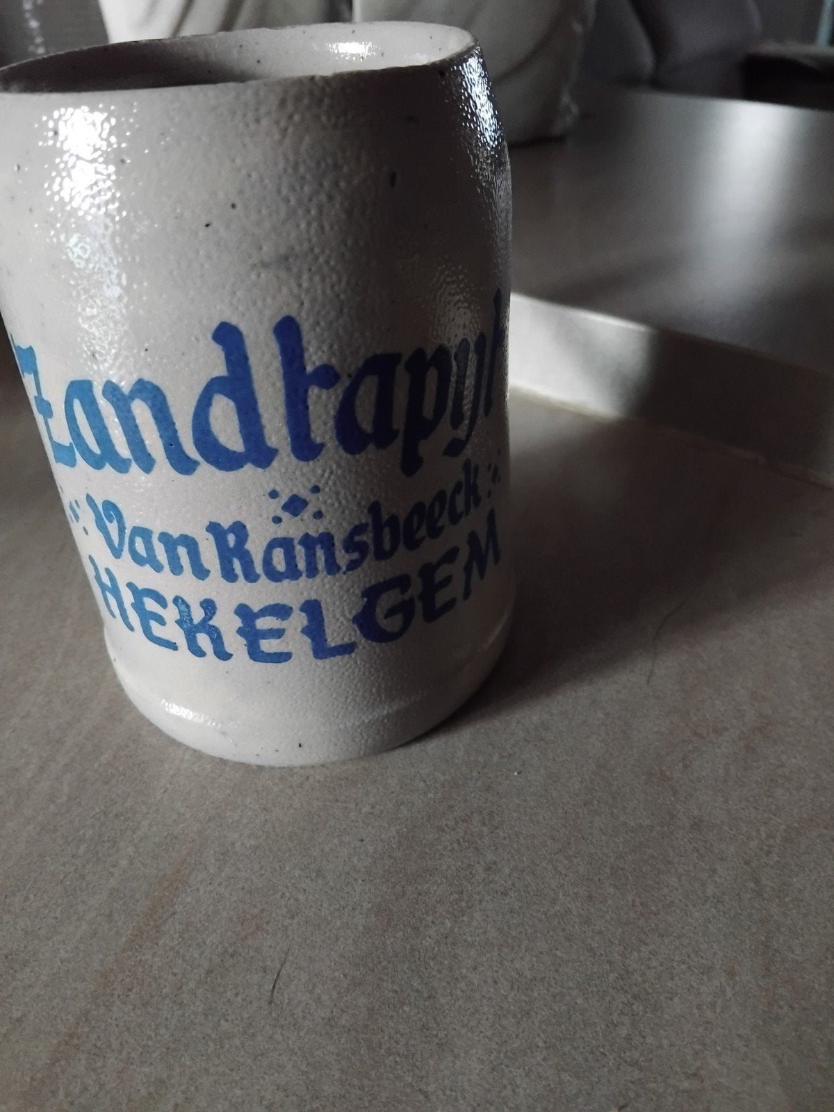 Zandtapijt hekelgem, Verzamelen, Glas en Drinkglazen, Ophalen