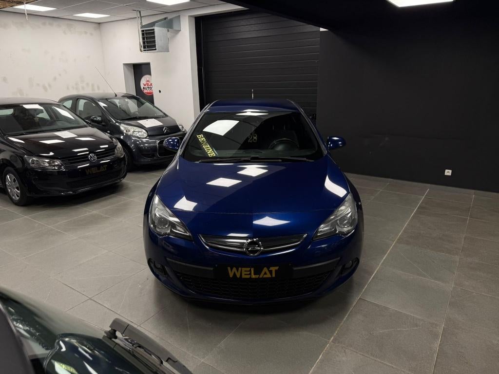 OPEL ASTRA GTC 1.4 LITER TURBO BENZINE/2014/TOP STAAT, Auto's, Bluetooth, Euro 5, Zwart, Blauw