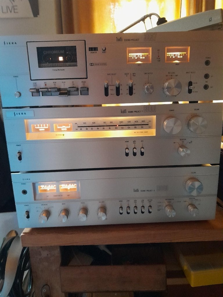 Vintage muziekinstallatie Siera, Ophalen, Gebruikt, Tuner of Radio, Losse componenten