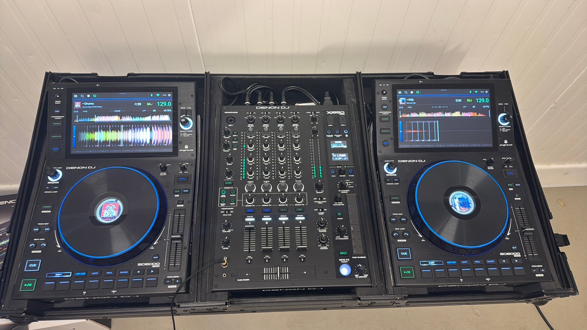 Denon dj  Sc6000 x2 + denon dj  x1850 + flightcase, Musique & Instruments, Enlèvement, Comme neuf, DJ-Set, Denon