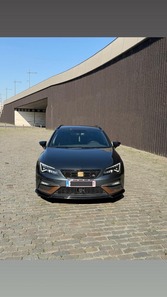 Seat Leon Fr St Facelift, Auto's, Seat, Euro 6, Leon, Leder en Stof, Zwart