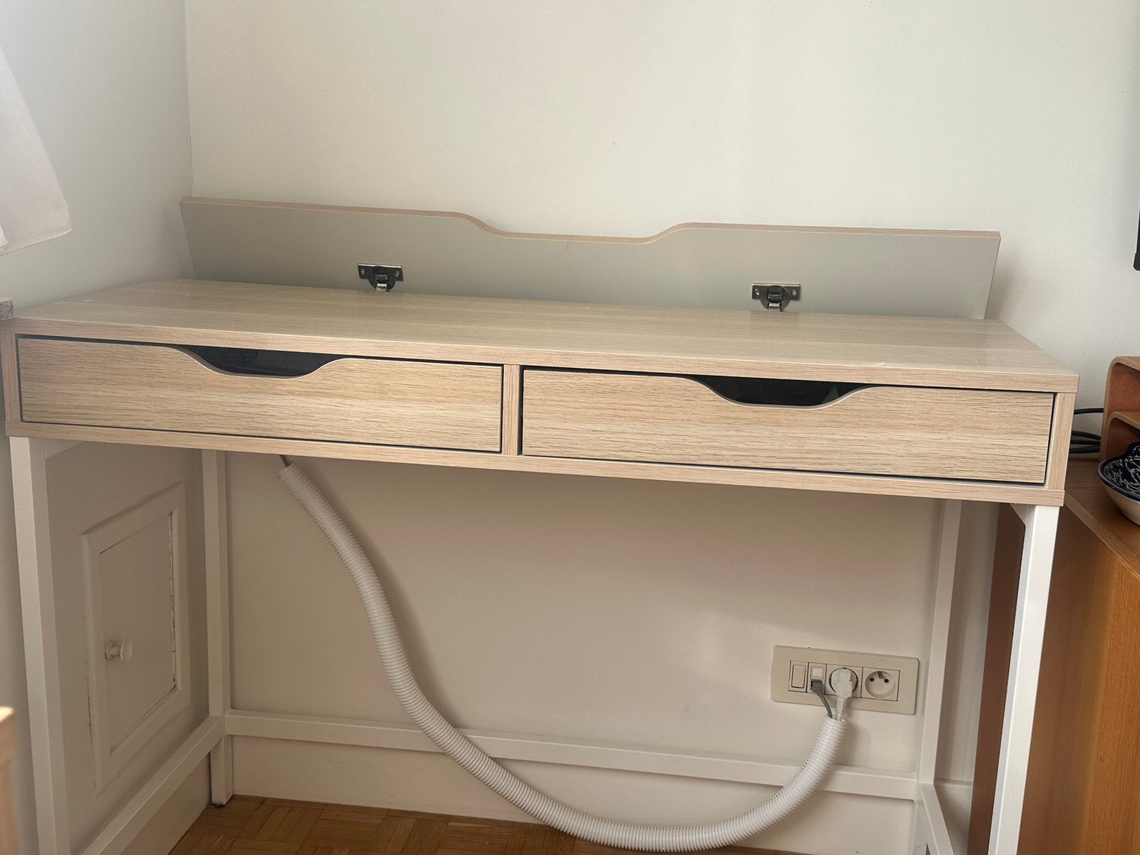 Bureau de maison, beige clair -Ikea  modèle Alex, Maison & Meubles, Bureau d'ordinateur, 48 cm, Comme neuf, Enlèvement