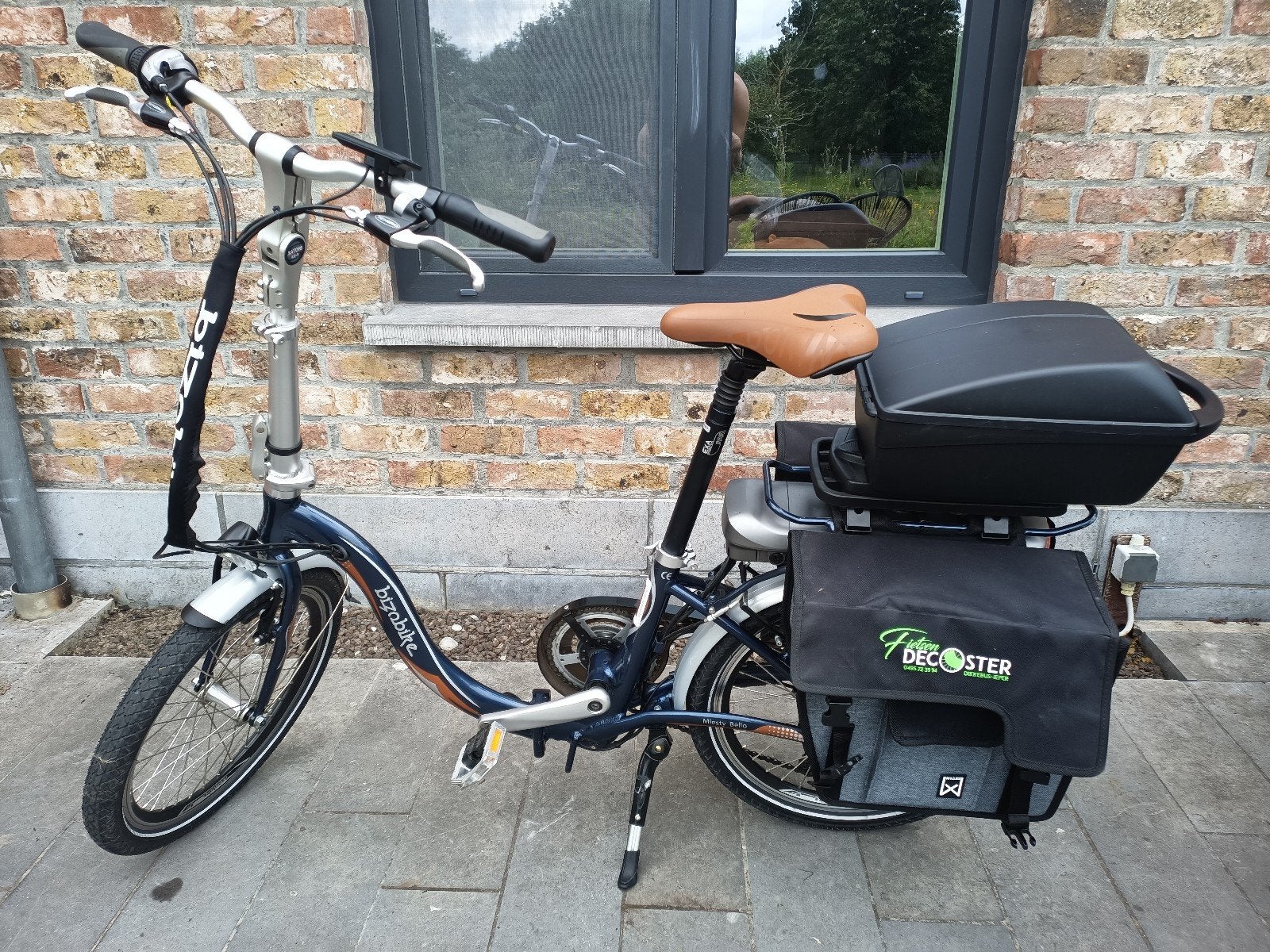 Bizobike elektrische plooifiets Miesty Bello 1150km!, 20 inch of meer, Velgrem, Versnellingen, Zo goed als nieuw