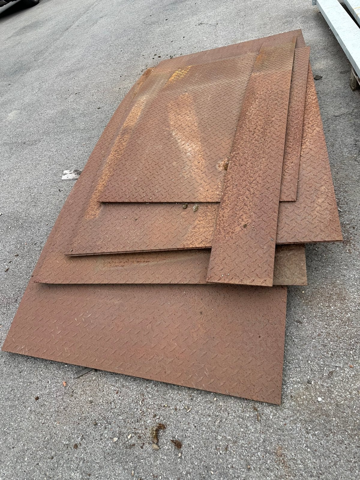 WGW Staal Traanplaten 1traans 4 stuks, 2,4 x 1,25m, Enlèvement, Comme neuf
