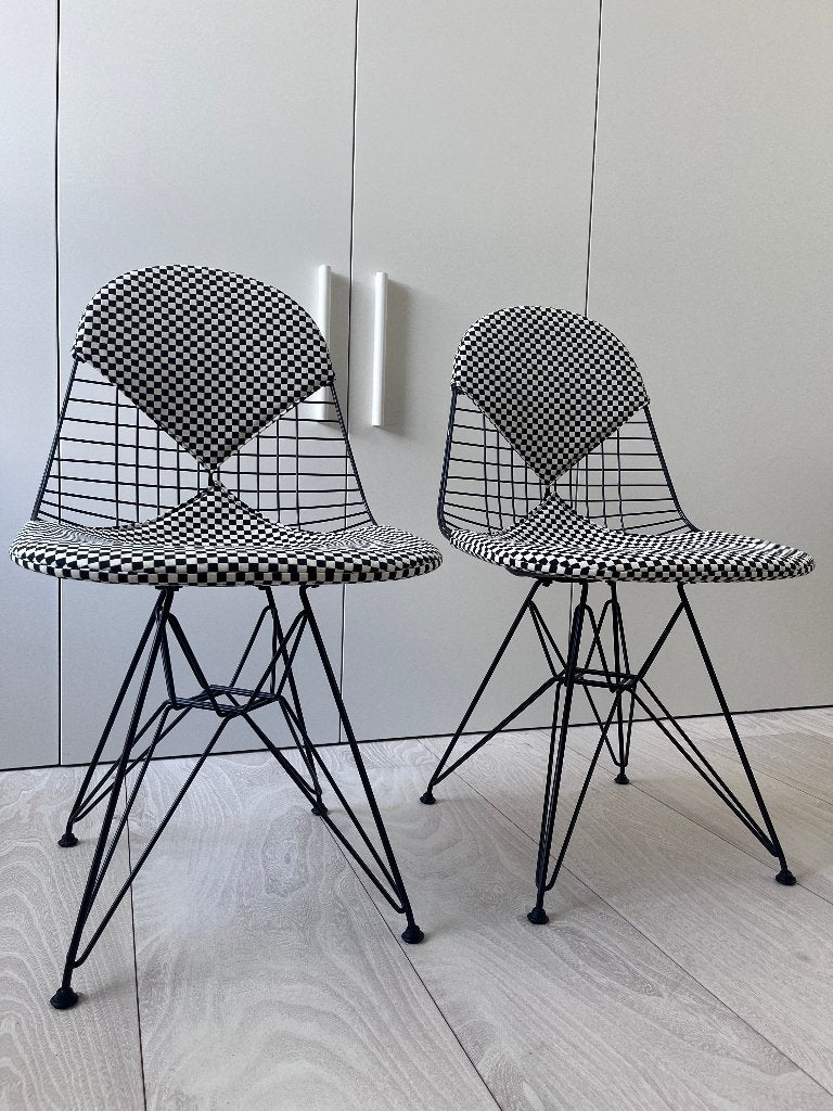 Vitra Eames wire chair DKR-2, Ophalen, Twee, Zwart, Design