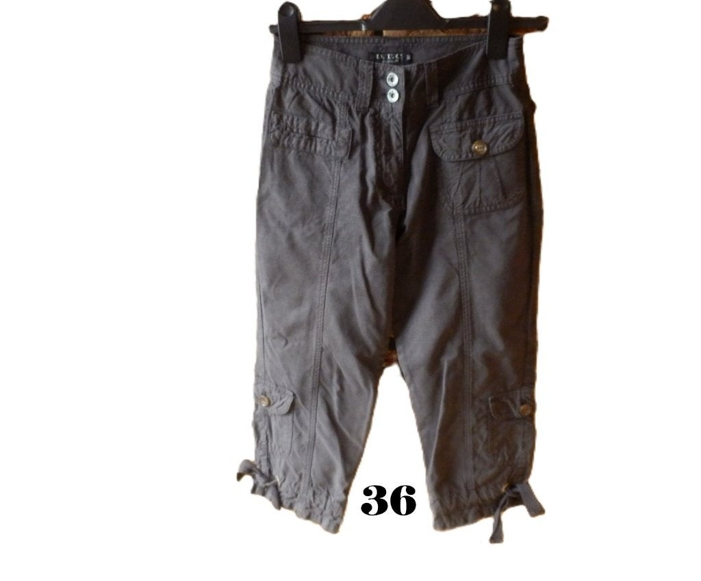 (50) -pantalon femme t.36 gris - D.T.C -, Kleding | Dames, Ophalen of Verzenden, Maat 36 (S), D.T.C, Zo goed als nieuw