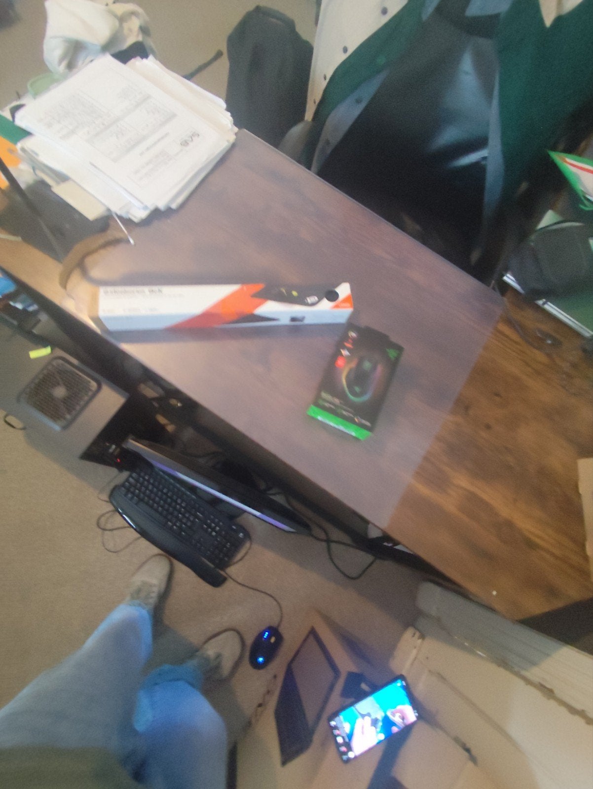 Steelseries muismat met razer basilisk v3, Enlèvement ou Envoi