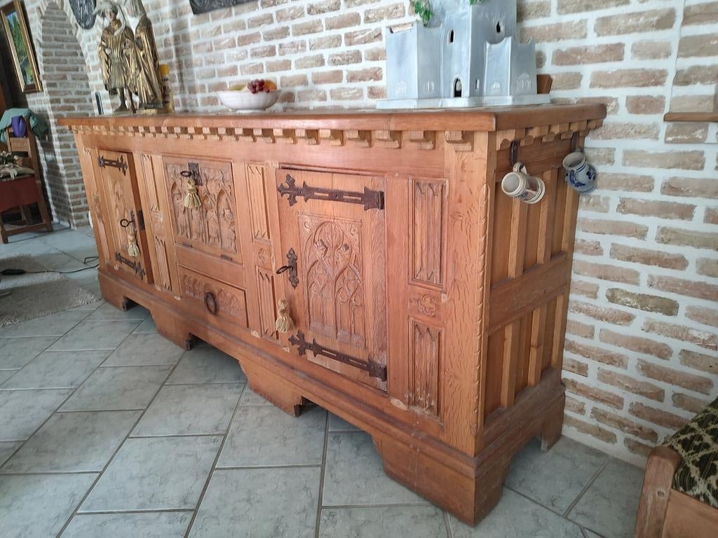 Salle à manger gothique, Maison & Meubles, Salles à manger complètes, Comme neuf, Gothique