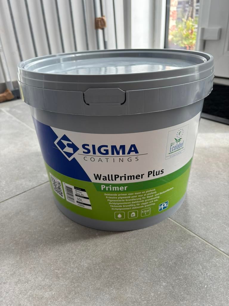 Sigma WallPrimer Primer - 10L, Neuf, 10 à 15 litres, Enlèvement, Peinture