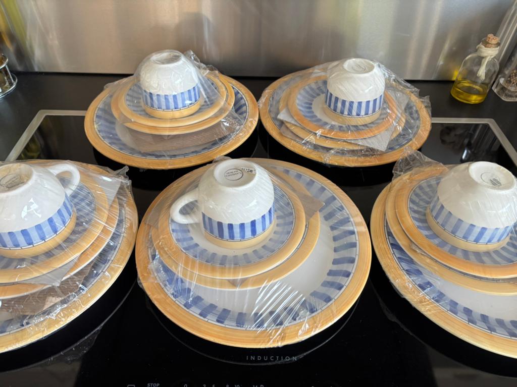 Nieuw handgeschilderd servies, Enlèvement, Neuf