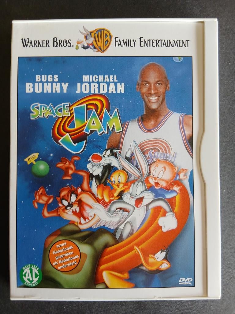 Space Jam (1996) Michael Jordan, Bugs Bunny, Cd's en Dvd's, Overige typen, Ophalen of Verzenden, Zo goed als nieuw, Alle leeftijden