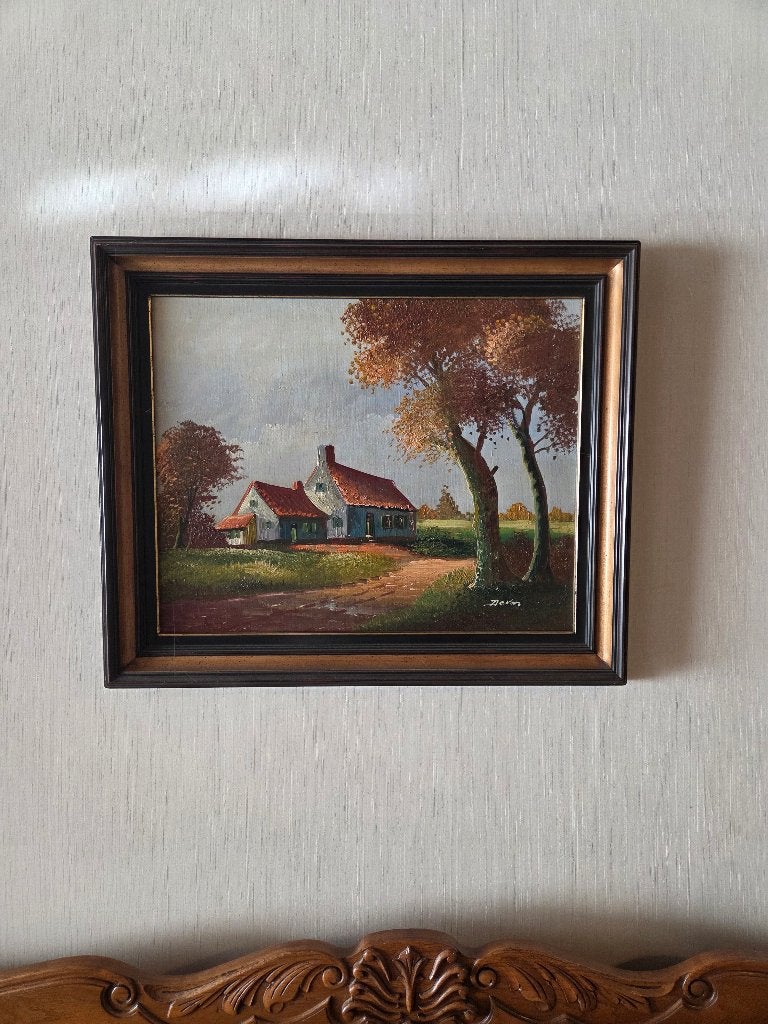 Schilderij, Ophalen, Handgeschilderd, Landschap