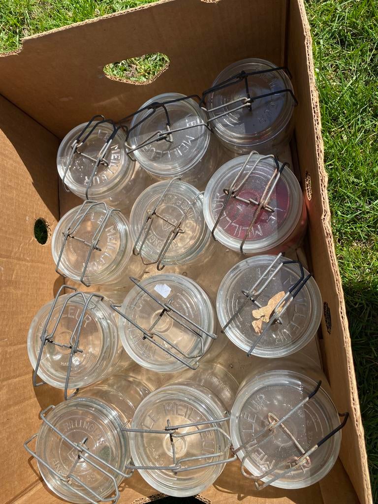 Glazen Weck bokalen, Ophalen, Gebruikt, Glas, Pot, Bus of Blik