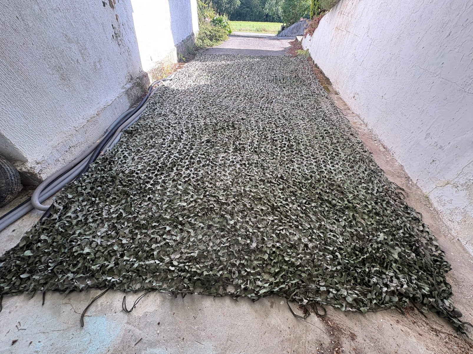 Filet de camouflage, Enlèvement, Utilisé