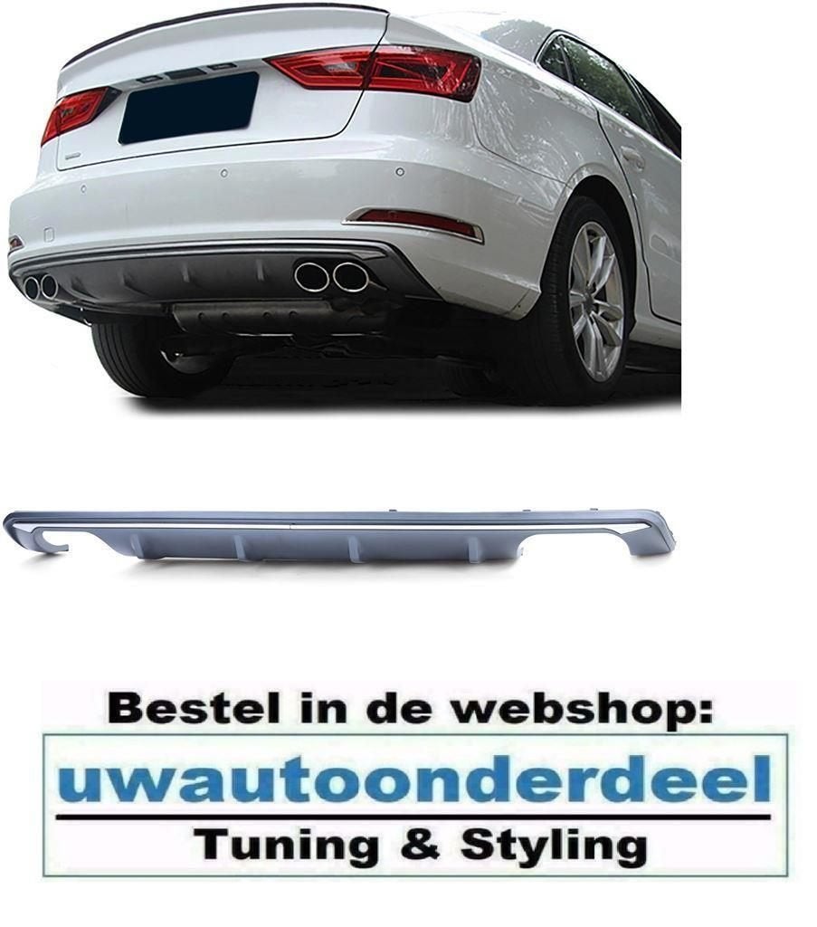 S3 Look Diffusser 2 x uitlaat Voor Audi A3 8V Limousine, Verzenden