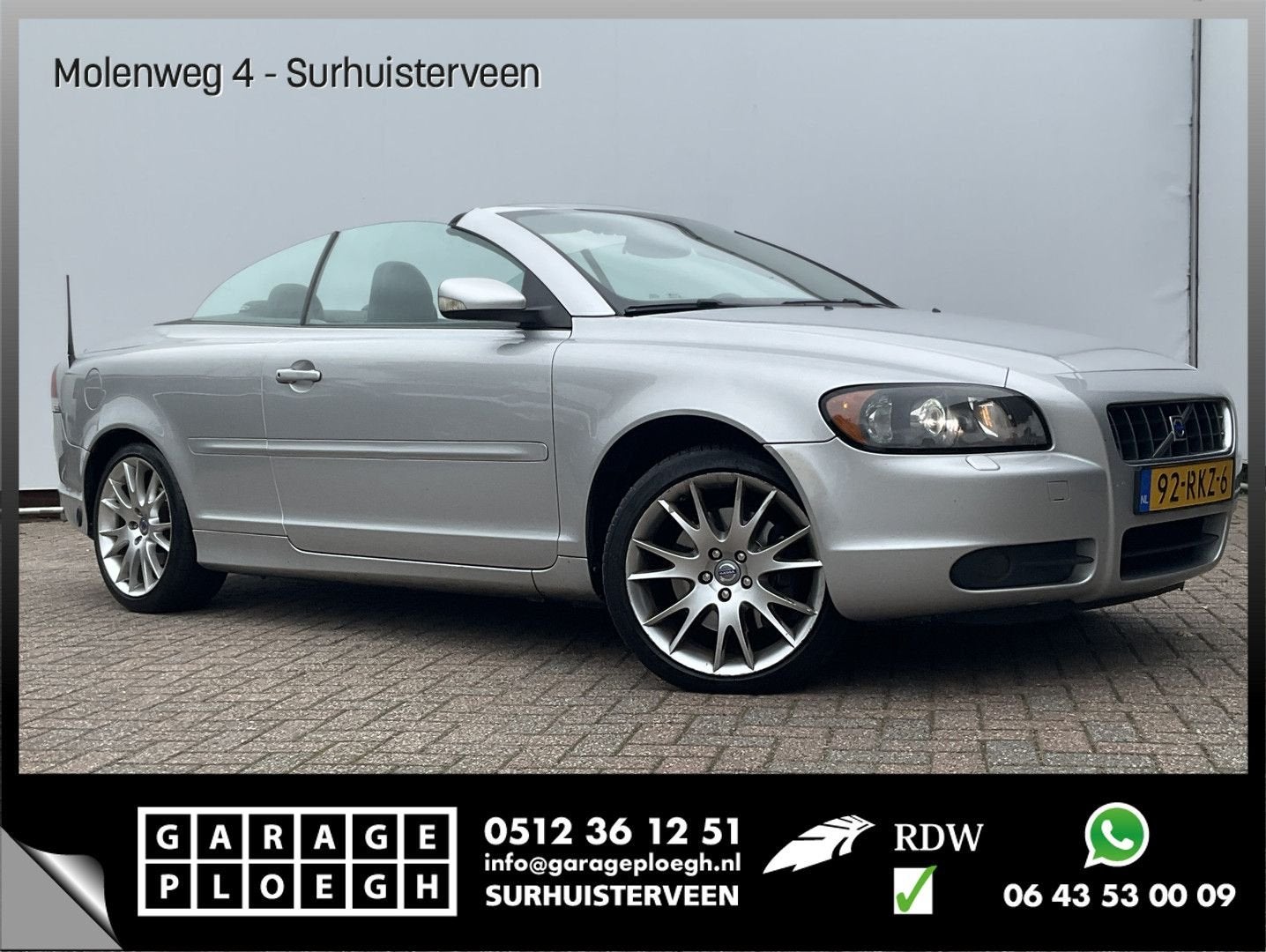 Volvo C70 Convertible 2.4i Summum Cabrio Hard-Top Leer Memor, Autos, Argent ou Gris, Entreprise, Cabriolet, 215 g/km