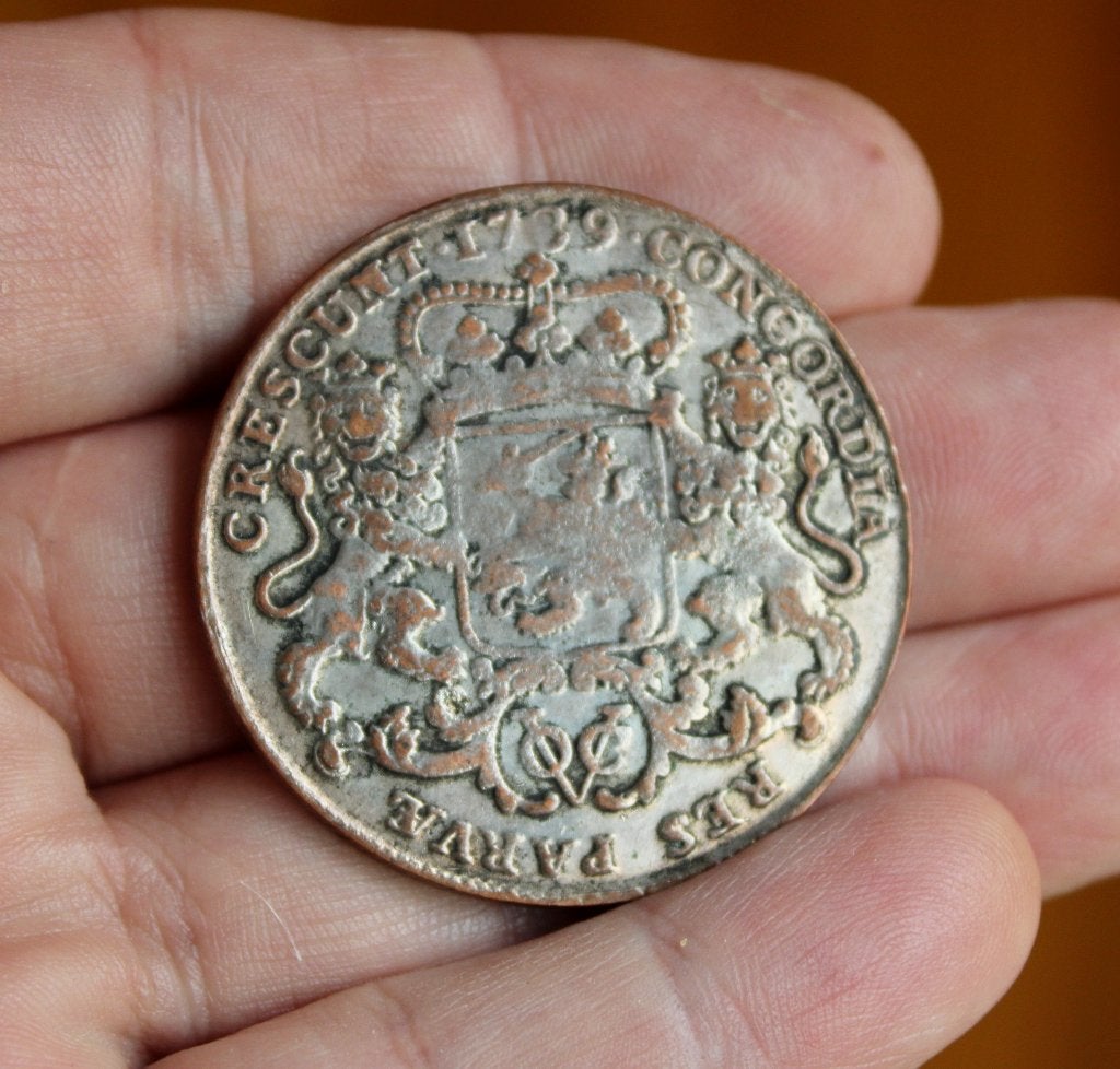 pièce 1 ducaton 1739 PAYS-BAS ancienne contrefaçon, Enlèvement ou Envoi, Autres valeurs, Monnaie en vrac, Argent