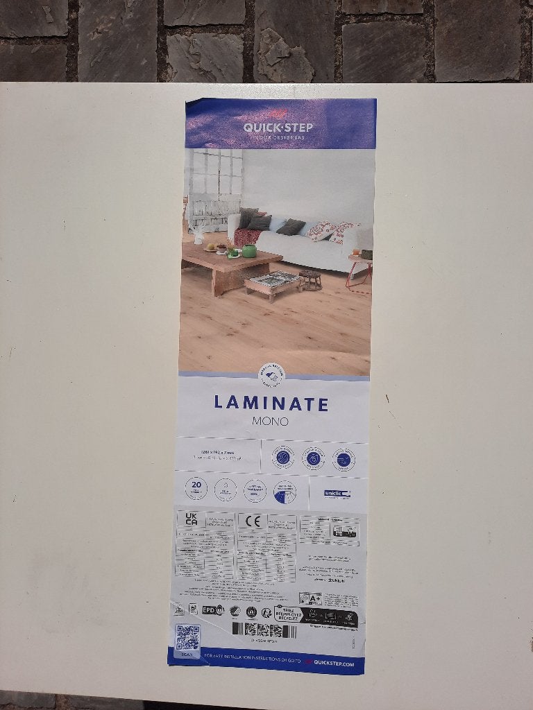 Quick.step laminaat Mono, Huis en Inrichting, Stoffering | Vloerbedekking, Ophalen, Eik Natuur, Beige, Nieuw