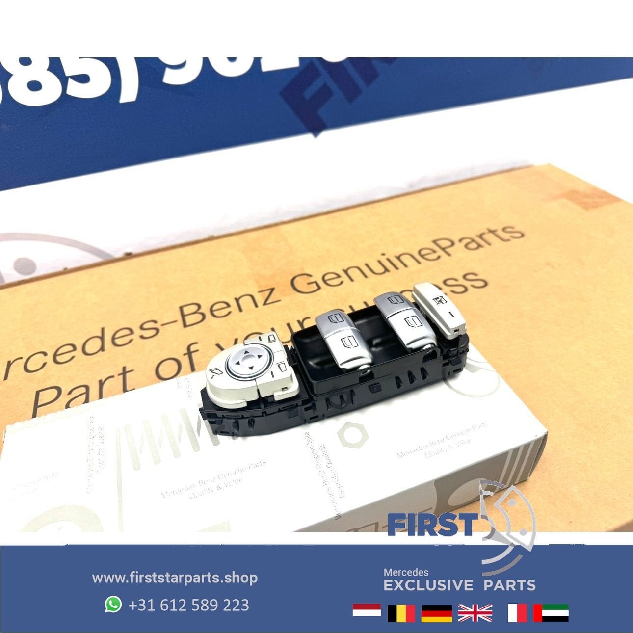 W205 W213 RAAM BEDIENING SCHAKELAAR Mercedes C + E Klasse 20, Gebruikt, -, Ophalen of Verzenden, -