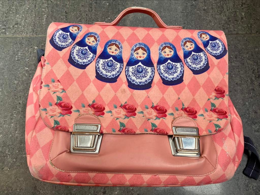 Boekentas jeune premier, Ophalen of Verzenden, Gebruikt, Roze