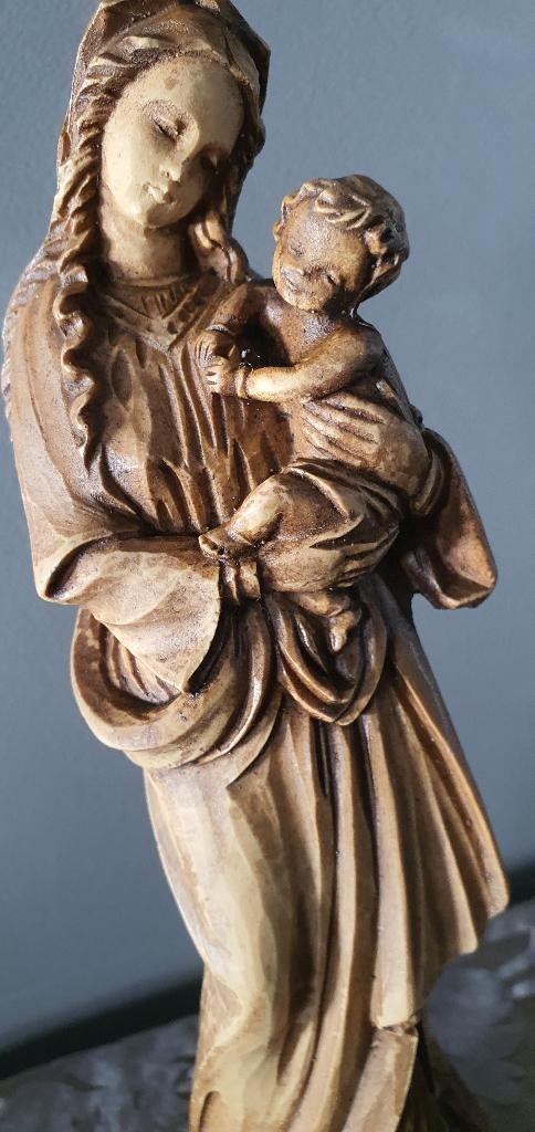 Oud mariabeeld met Jezus, Antiek en Kunst, Ophalen