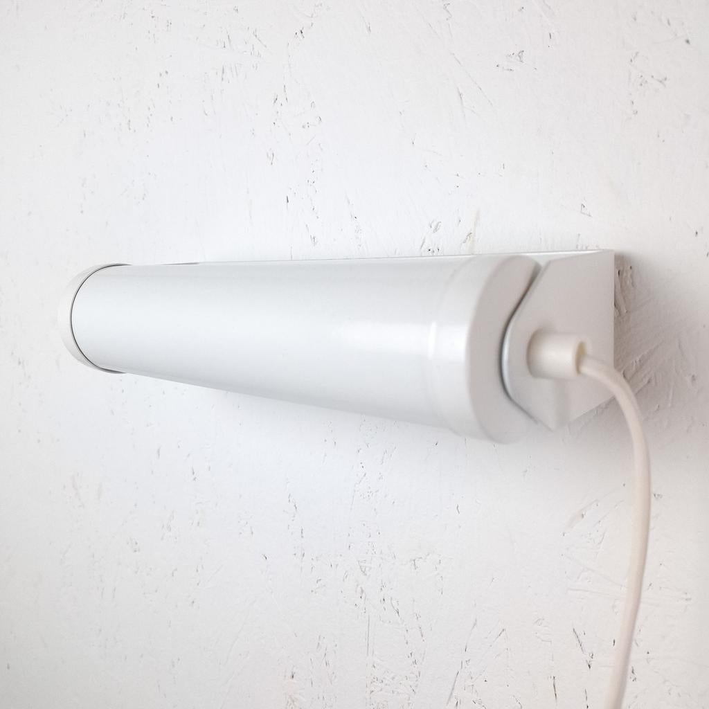 Vintage wandlamp g&g wit metaal jaren 70 Memphis Milano, Enlèvement ou Envoi