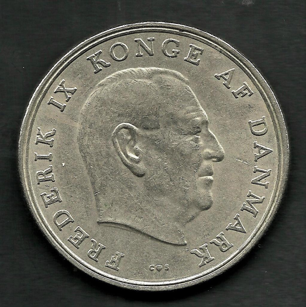 Denemarken 5 kroner, 1968 Frederik IX, Ophalen of Verzenden