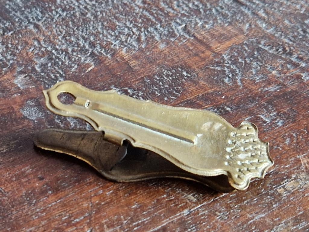 Antieke metalen bladwijzer circa 1932, Ophalen of Verzenden, Andere
