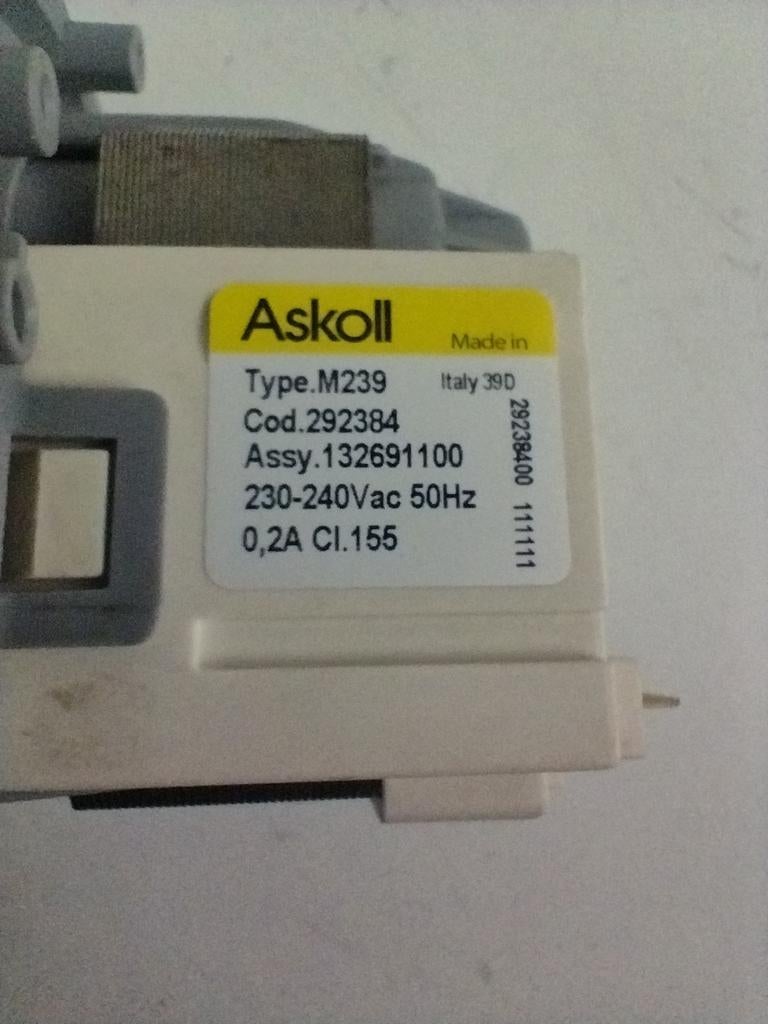 Wasmachine pomp askoll type m239, Elektronische apparatuur, Wasmachines, Ophalen of Verzenden