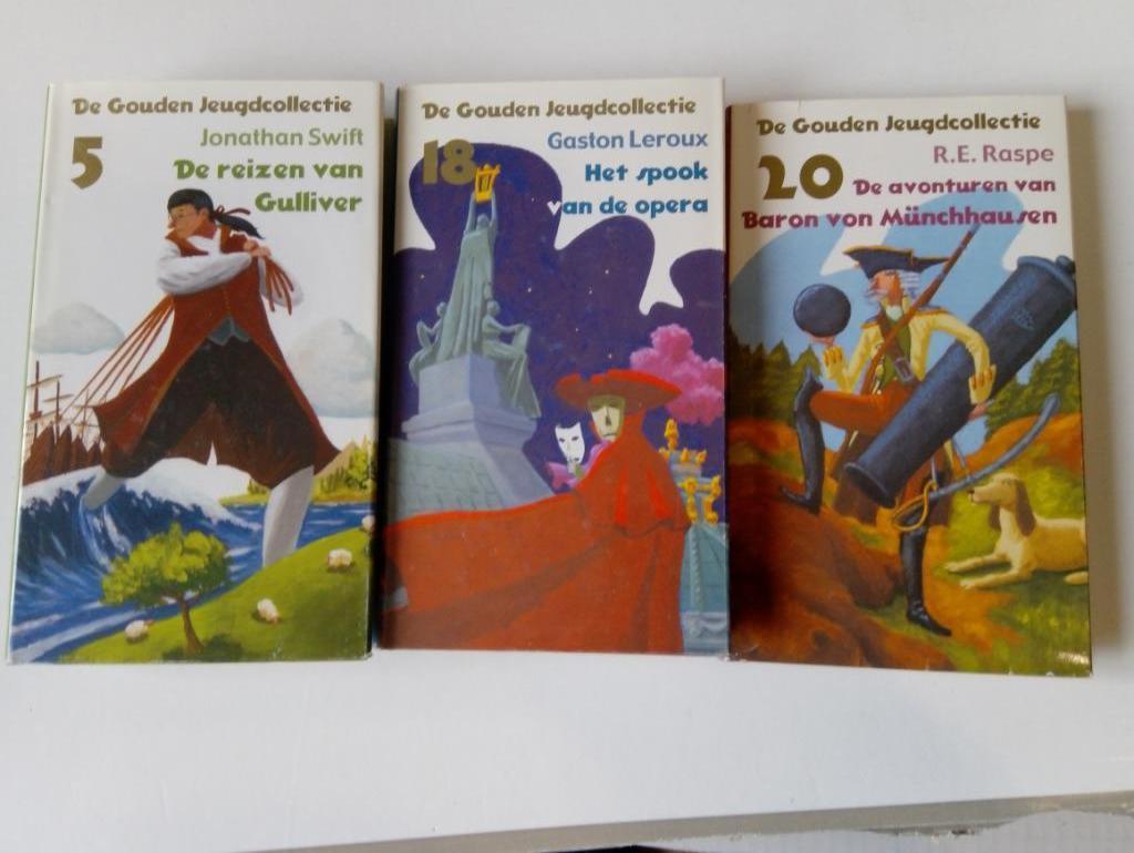 Het spook van de opera De reizen van Gulliver Baron von Munc, Boeken, Ophalen of Verzenden, Zo goed als nieuw, De gouden jeugdcollectie