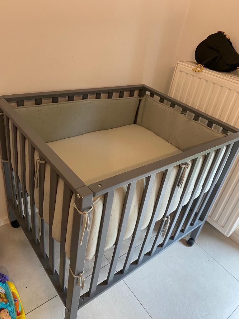 Park Amy moon grey op wielen, Kinderen en Baby's, Ophalen, Zo goed als nieuw, In hoogte verstelbaar