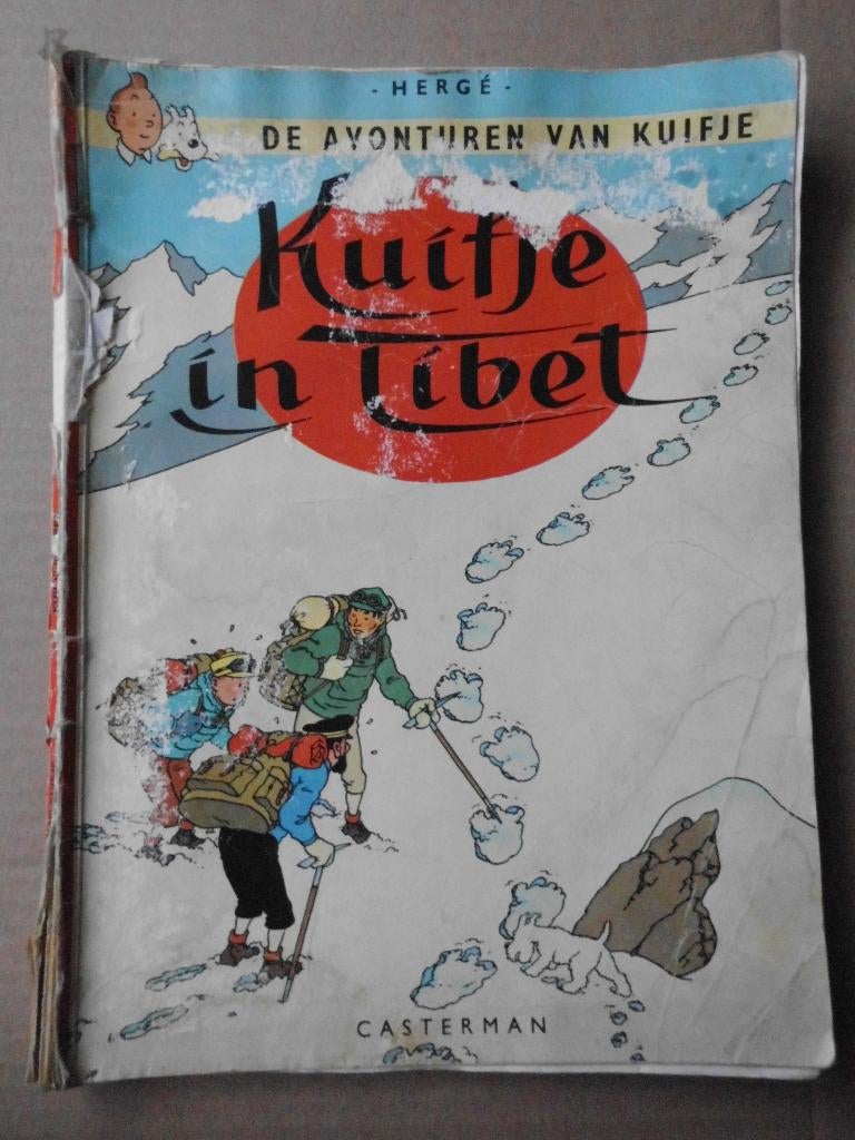 Kuifje - Kuifje in Tibet, Gelezen, Eén stripboek, Ophalen of Verzenden, Hergé