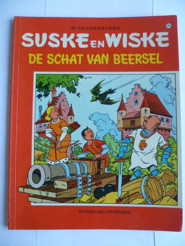 SUSKE EN WISKE 1E DRUK NR:111"DE SCHAT VAN BEERSEL"UIT 1971, Gelezen, Willy Vandersteen, Eén stripboek, Ophalen of Verzenden