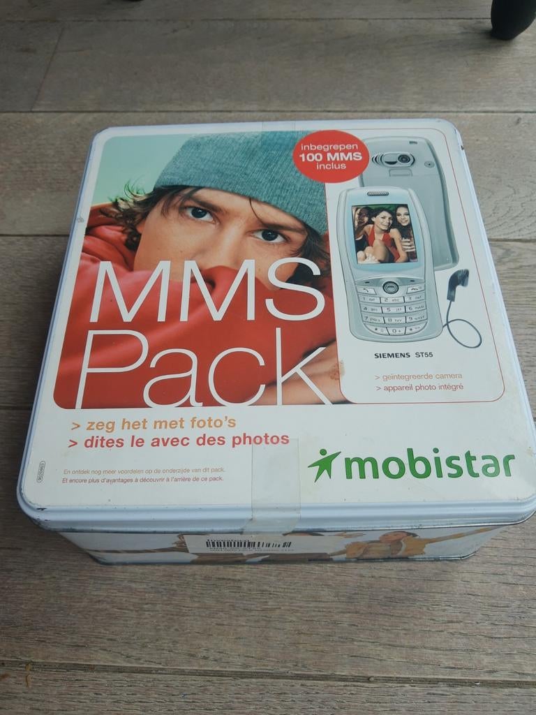 Boîte métallique, Mobistar, MMS Pack, vide, Enlèvement ou Envoi, Comme neuf