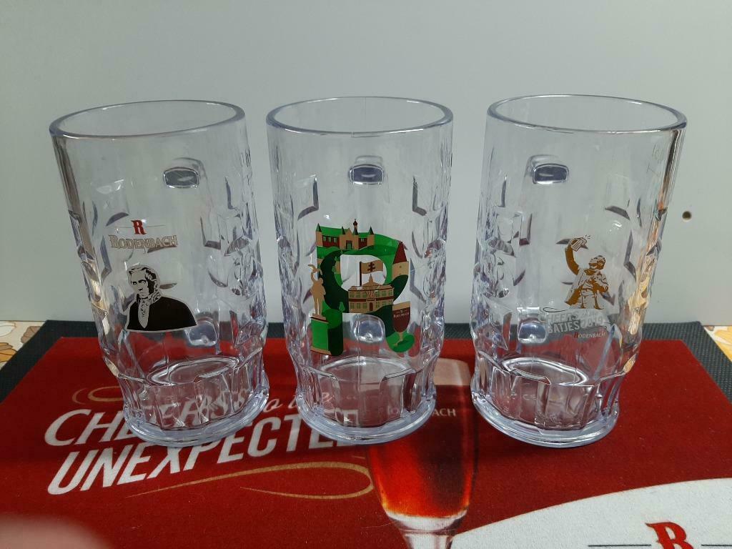rodenbach plastick bierpotten, Ophalen of Verzenden, Gebruikt