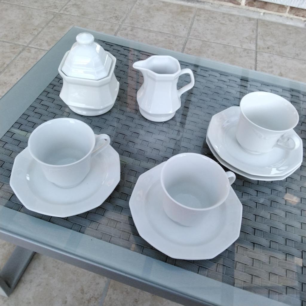 3 tasses, sous-tasse, pot au lait et sucrier Winterling, Enlèvement, Comme neuf, Porcelaine, Autres types