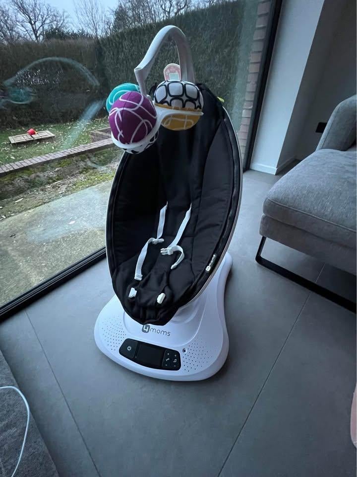 elektrische baby schommel 4 moms, Autres marques, Comme neuf, Enlèvement, Avec ceinture(s)